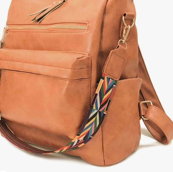 New Brown Soft Vegan Leather Tote Bag or Purse NWT - Picture 3 of 6